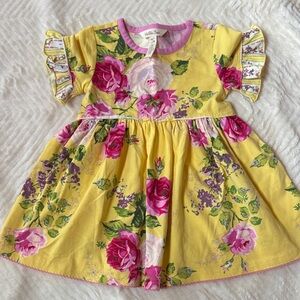 Matilda Jane Enchanted GardenDress with Pink Floral Design